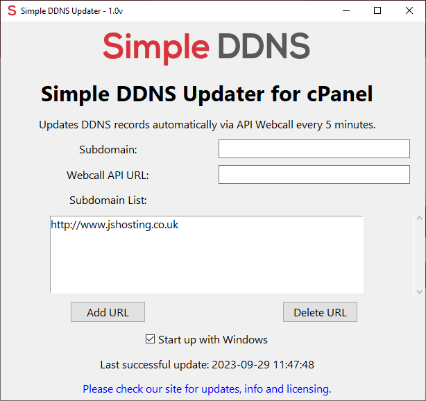 Simple DDNS Updater App